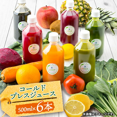 【ふるさと納税】コールドプレスジュース1デイクレンズラージサイズ(500ml×6本)冷蔵品【配送不可地域：離島】【1511548】