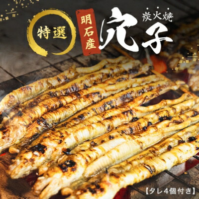 【ふるさと納税】特選明石産炭焼き穴子（タレ4個付き） うなぎ 鰻 魚貝類 加工食品