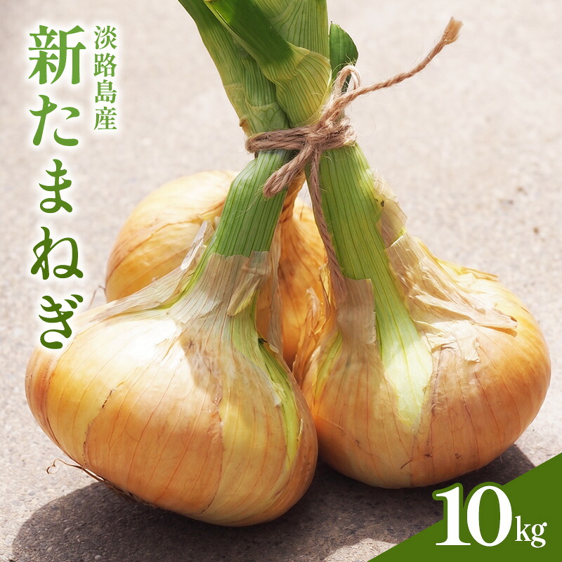 【ふるさと納税】淡路島 新玉ねぎ 10kg 玉ねぎ 新玉 タマネギ 淡路島産 10キロ スープ ハンバーグ 肉じゃが 野菜 サラダ FARM YOLO 淡路 洲本市　お届け：2027年4月上旬～2027年5月中旬｜兵庫県洲本市 14,000円