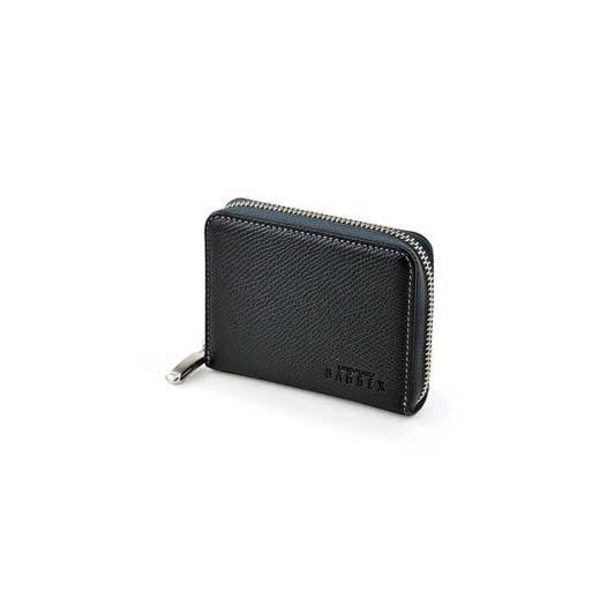 【ふるさと納税】BAGGEX 豊岡製 レザーミニ財布（ラウンドファスナータイプ） 35-0175（ブラック） / 財布 ウォレット｜兵庫県豊岡市