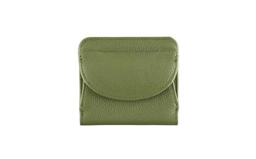 【ふるさと納税】豊岡工房 牛革コンパクト財布（3903）オリーブ / 財布 ウォレット 18,000円