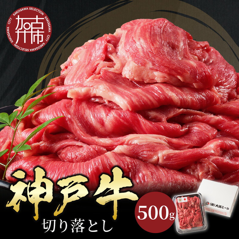 【ふるさと納税】★選べる発送月★神戸牛切り落とし（500g）《 鍋 お鍋 牛しゃぶ すきやき 牛肉 和牛 おすすめ 神戸牛 バーベキュー こま切れ 焼肉 切り落とし 冷凍 国産 送料無料 選べる 選べる発送月 選べる発送月 》｜兵庫県加古川市
