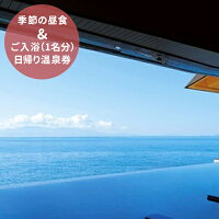 【ふるさと納税】日帰り昼食・食事券　季節の昼食とご入浴（平日限定・1名分）日帰り温泉券　【チケット／お食事券・入浴券】