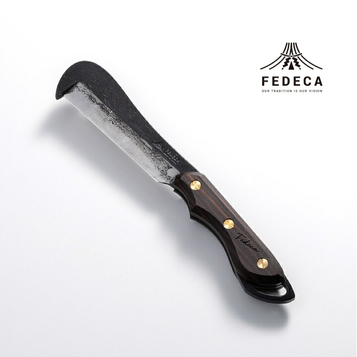 【ふるさと納税】【FEDECA】鍛造バトニング鉈 プレーン黒檀 001228
