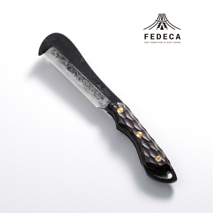 【ふるさと納税】【FEDECA】鍛造バトニング鉈 名栗黒檀 001229