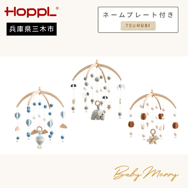 【ふるさと納税】HOPPL（ホップル） ベビーメリーセット 名まえ一皿付き添い人