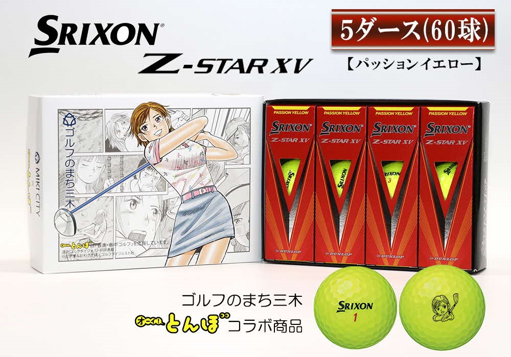 ゴルフボール スリクソン Z XV STAR 5ダース（イエロー） ボール | mexa.sk