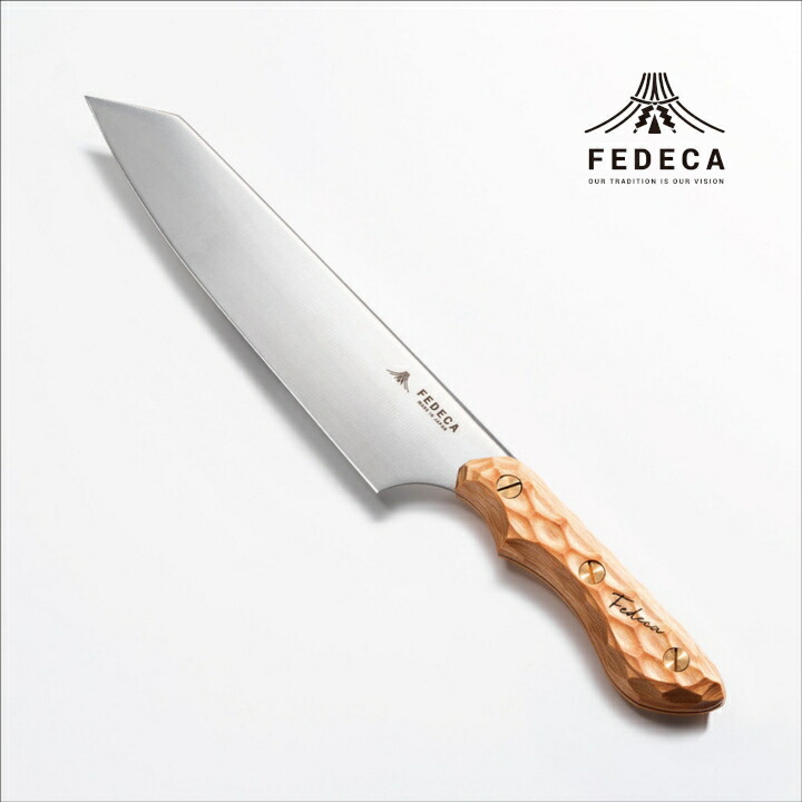 【ふるさと納税】【FEDECA】三徳包丁 大 名栗ホワイト 001070 三徳包丁 アウトドア キャンプ ステンレス 包丁 持ち運び 切れ味抜群 プロ仕様 錆びにくい 刃研ぎ無料