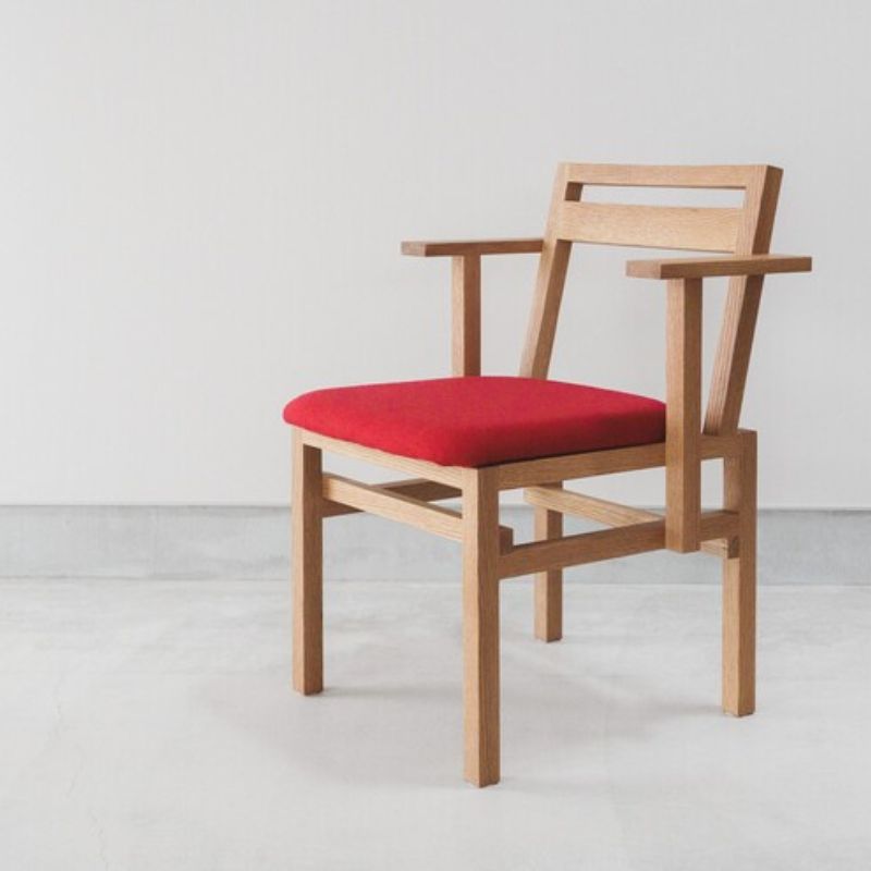 【ふるさと納税】SD01 / Yoh Arm Chair | 家具 インテリア 椅子 イス チェア ダイニングチェア ハーフアーム コンパクト おしゃれ 小野市　お届け：受注後2ヵ月～3ヵ月