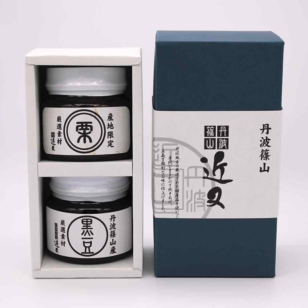 【ふるさと納税】丹波篠山近又 黒豆煮・栗渋皮煮詰合せ 兵庫県 丹波篠山市 丹波黒 おせち用 煮豆 詰め合わせ 黒豆 黒煮豆 プレゼント ギフト 瓶詰め 瓶詰 つめあわせ お取り寄せグルメ 贈答品 丹波黒豆|兵庫県丹波篠山市