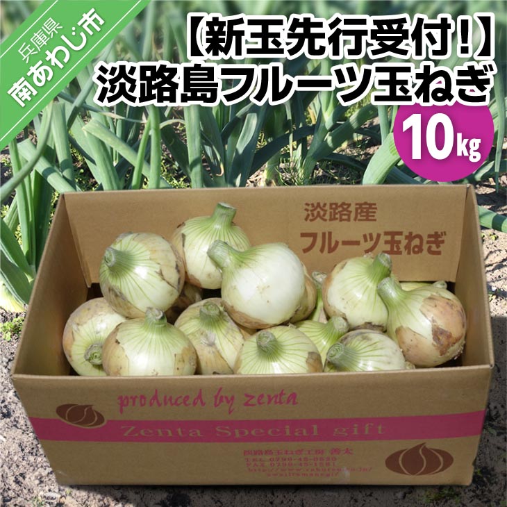 【ふるさと納税】<br>【新玉予約！】<br>淡路島フルーツ玉ねぎ10kg