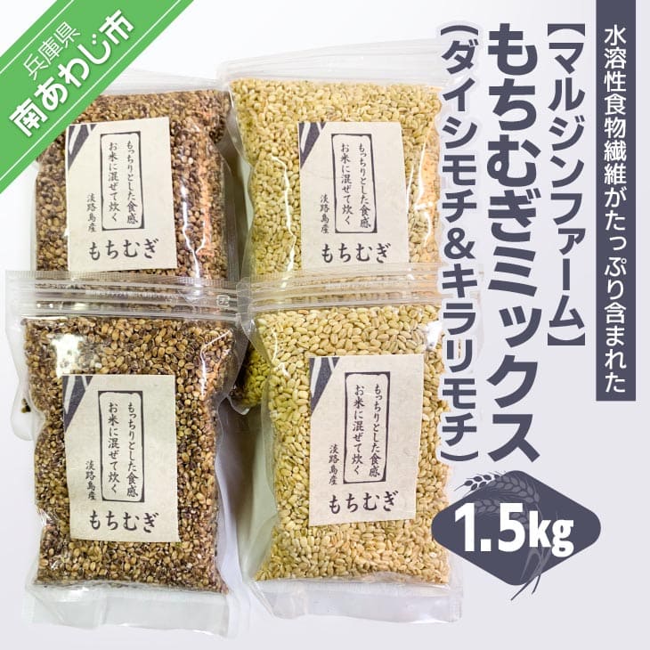 【ふるさと納税】【マルジンファーム】淡路島 南あわじ産 もちむぎミックス 1.5kg|兵庫県南あわじ市
