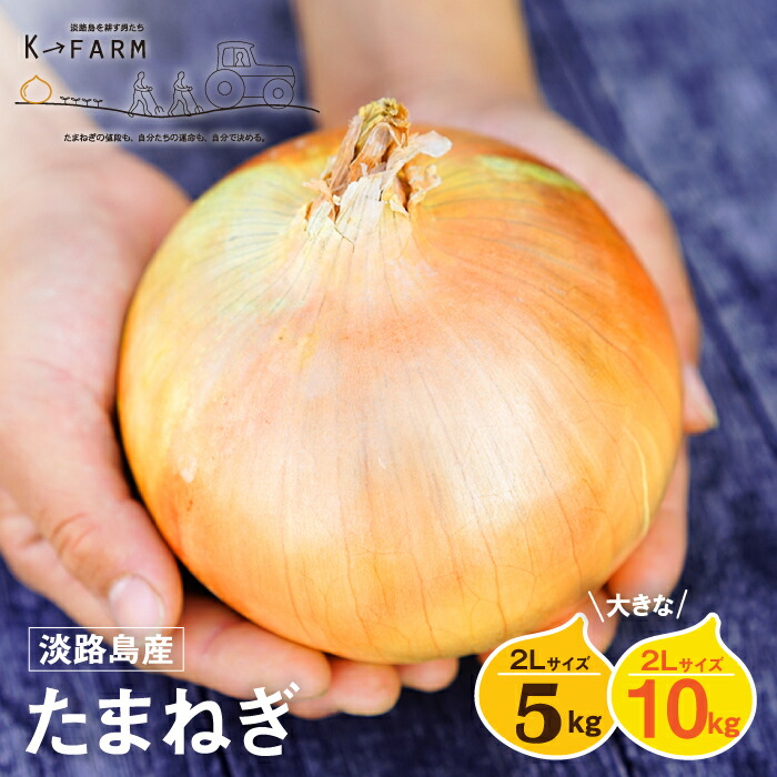 【ふるさと納税】淡路島たまねぎ 大きな2Lサイズ 5kg・10kg　玉ねぎ たまねぎ 大玉 特大 国産 野菜 サラダ用 甘みたっぷり 産地直送 人気 高評価