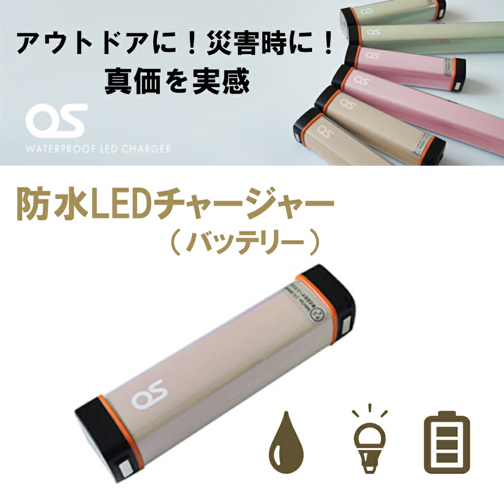 【ふるさと納税】移動性 乾電池（2500ｍAh）雨合羽LEDチャージャー / モカ / 点火装置 点火装置 防災装置雨合羽 防災 不仕合わせ アウトドア 余暇 蓄電機 申し受ける器 AG44