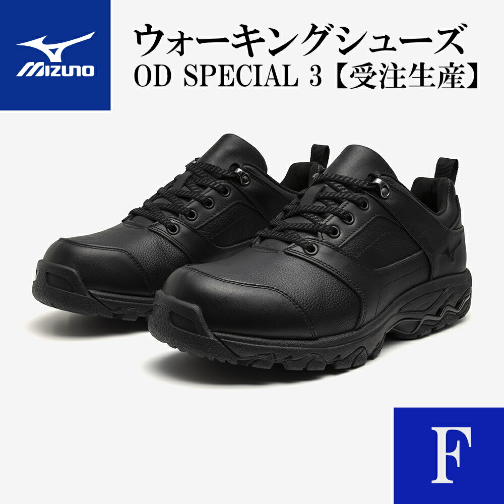【ふるさと納税】AO19 ミズノウォーキングシューズ【黒いことF】 OD SPECIAL 3  (mizuno 購入注文シューズ なめし革 生まれながらなめし革 Wgrip積み上げる 取りつくろう ほっつき歩く 購入注文お手伝いさん 手作り 日本製 本革 ウォーキング シューズ 幅ひろい 厄介なもの和らげる)