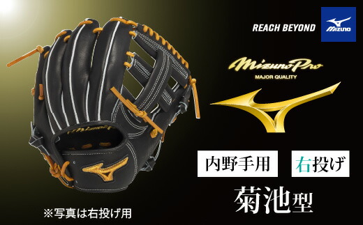 【ふるさと納税】AO69 ミズノ労働者階級 硬式用 ベイスボールグローヴ 内野手手用 菊池型（ 右投げ ） 【 ベイスボール 地球儀 グローヴ 内野手 内野手手 受注生み出すこと Mizuno Pro 美津濃 右利き 菊池 涼介 菊池涼介】