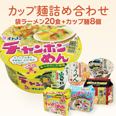 【ふるさと納税】H-17 イトメンのチャンポンめんとカップ麺の詰合せ
