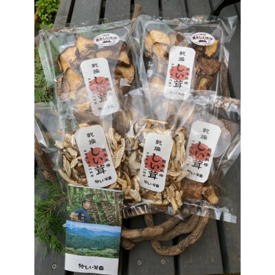 【ふるさと納税】仲しい茸園の乾燥しい茸3種類5袋セット【1436327】