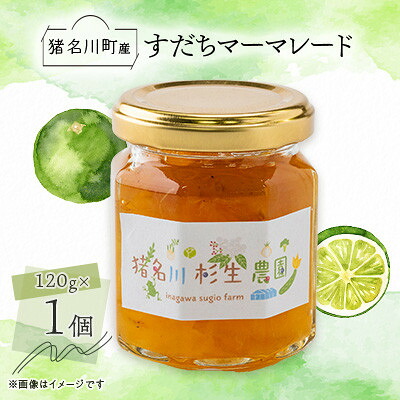 【ふるさと納税】【猪名川町産】すだちマーマレードジャム　120g×1個【1587975】