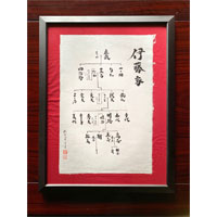 【ふるさと納税】443 善書ごとうみのる書入り口・入口杉原紙毛並み図