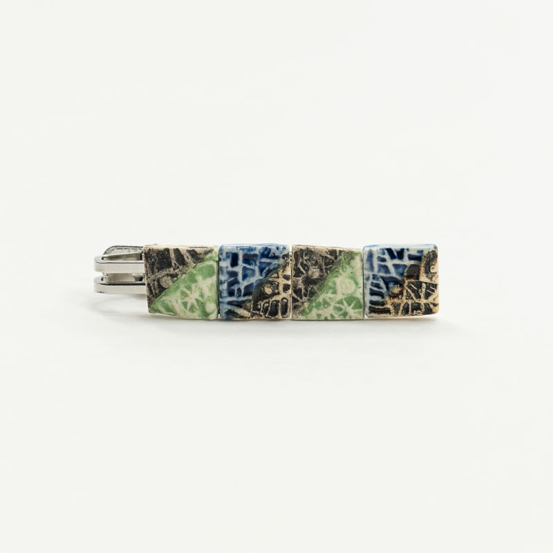 【ふるさと納税】陶器タイピン SH-MN001 工芸品 タイピン ビジネス 半磁器