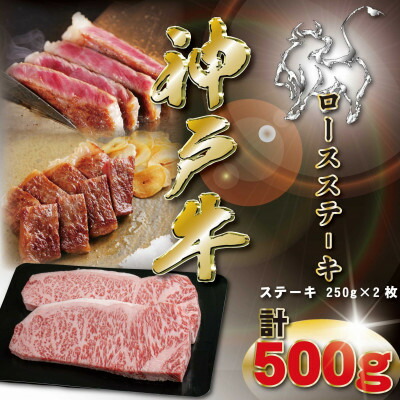 【ふるさと納税】神戸牛 ロースステーキ 250g×2枚 計500g KKWST5 【2026年4月より順次発送】【配送不可地域：離島】【1683049】