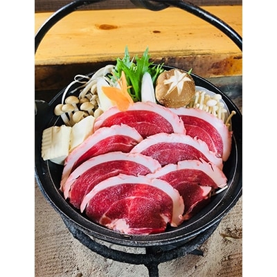 【ふるさと納税】【囲炉裏の宿　豊楽】一番人気　ぼたん鍋セット　6人前(猪肉約900g+豊楽特製味噌)【配送不可地域：離島】【1109807】