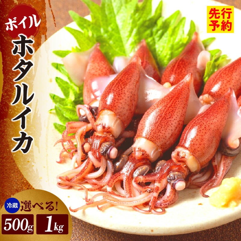 【先行予約】【ふるさと納税】ボイル ほたるいか 【選べる内容量（250g×2  計500g ）（ 250g×4  計1kg）】小分け パック 兵庫県産 冷蔵 朝どれ 鮮度重視 大量 国産 おつまみ 蛍烏賊 イカ 烏賊 ホタルイカ 炊き込みご飯 沖漬け 酢味噌 あえ 炒め物 モリタ食品 香美町 10-13
