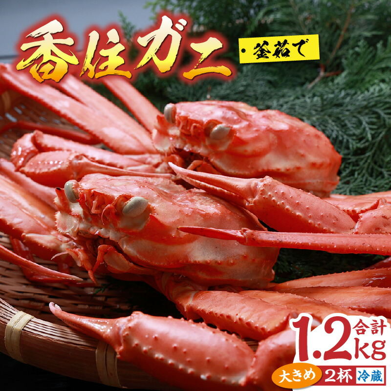 【ふるさと納税】【レビューキャンペーン実施中】【先行予約】令和7年9月中旬以降順次発送予  カニ 香住ガニ 浜茹で 2杯 1.2kg以上 大きめ 冷蔵 ご自宅用 蟹 ボイル 釜茹で 香住蟹 姿 海鮮 紅ズワイガニ カニすき カニしゃぶ しゃぶしゃぶ 焼きガニ 鍋 焼き蟹 蟹しゃぶ