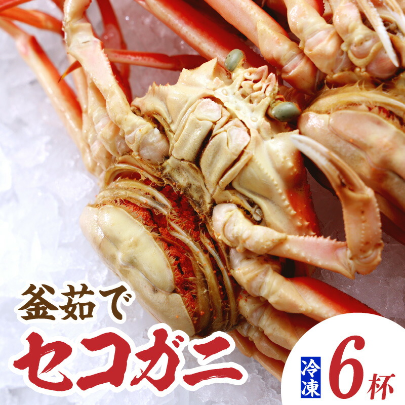 【ふるさと納税】カニ セコガニ 釜 茹で 6匹 兵庫県 香住産 送料無料 蟹 海鮮 かに 蟹 せいこがに せこ蟹 セイコ蟹 ボイル 越前蟹 松葉がに ギフト カニ味噌 コッペガニ 香箱ガニ せこがに 勢子ガニ 姿 かに せいこ 冷凍 11月中旬以降発送 07-08