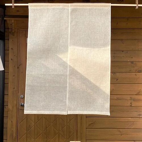 【ふるさと納税】 麻蚊屋のれん（生み出すこと）90cm×120糎 岡井麻布 奈良県 奈良市 なら 35-011