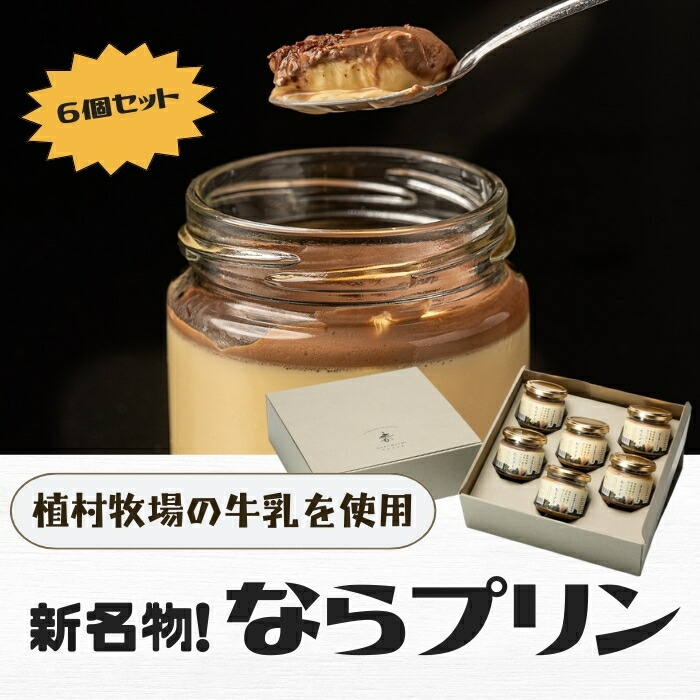 【ふるさと納税】新しい新名物！ならプリン誕生！６個セット 濃厚 プリン スイーツ プリン なめらか プリン 食べ比べ プリン 奈良 プリン 洋菓子 こだわり プリン 土産 プリン 冷蔵 プリン 贈り物 プリン こだわり スイーツ プレーン なら 奈良県 奈良市 8-007