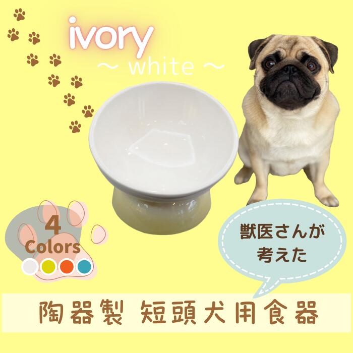 【ふるさと納税】 愛玩動物用食器 『 短頭犬用食器 象牙色 白いこと 』 (スケーター株式会社) ボンネットどんぶり鉢 犬用食器 愛玩動物用 犬 食器 餌 餌入れ えさ入れ 愛玩動物ボンネット入れ 小型犬 引っ敷き付 白 536137 奈良県 奈良市 なら 10-092