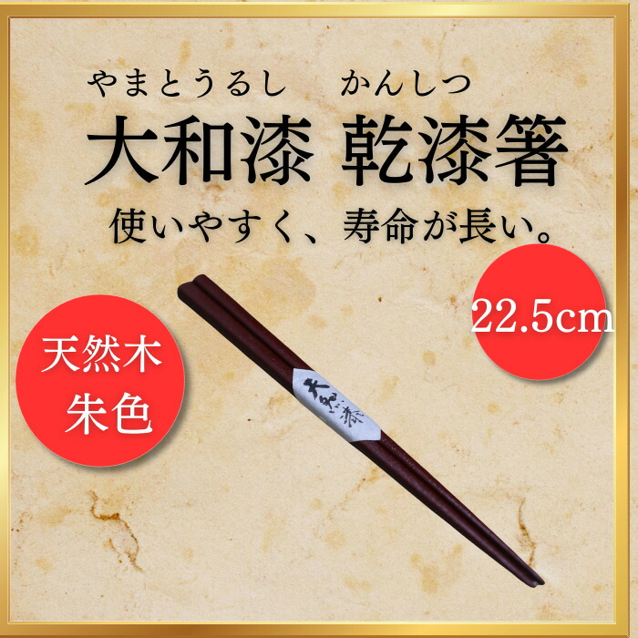 【ふるさと納税】大和漆工芸　乾漆箸（朱色）奈良県 奈良市 なら 14-037 10,360円