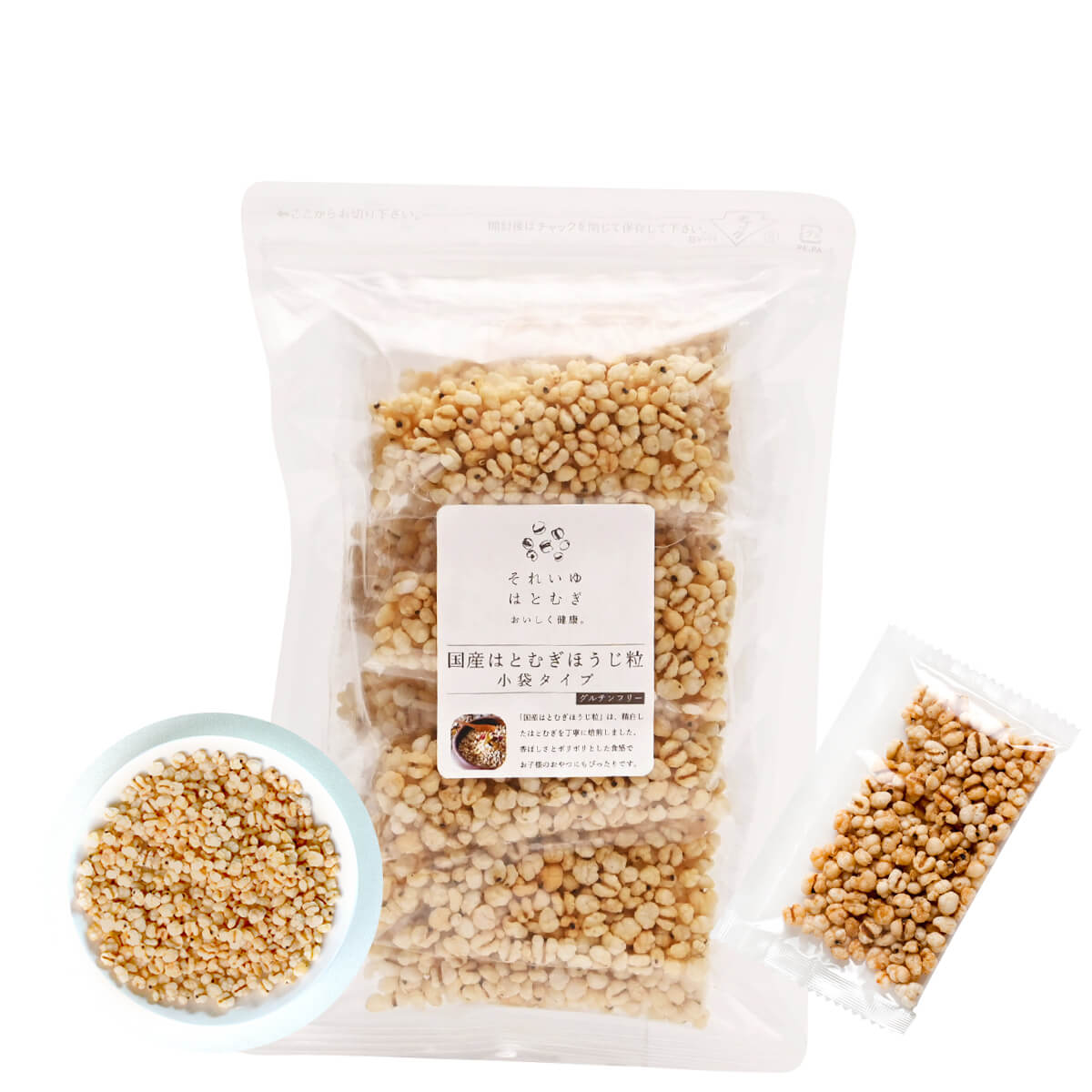 【ふるさと納税】 国産はとむぎほうじ粒 小袋タイプ112g(7g×16袋) それいゆ株式会社 奈良県 奈良市