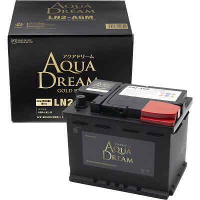 【ふるさと納税】AQUADREAM GOLD 自動車始動用バッテリー 欧州車用 LN2 AGM 1個【配送不可地域：沖縄県】【1608366】｜奈良県天理市