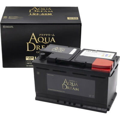【ふるさと納税】AQUADREAM GOLD 自動車始動用バッテリー 欧州車用 LN4 AGM 1個【配送不可地域：沖縄県】【1608375】