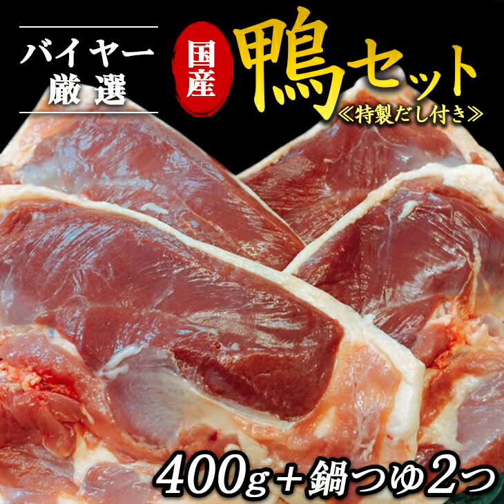 【ふるさと納税】バイヤー厳選　国産鴨セット　特製だし付き
