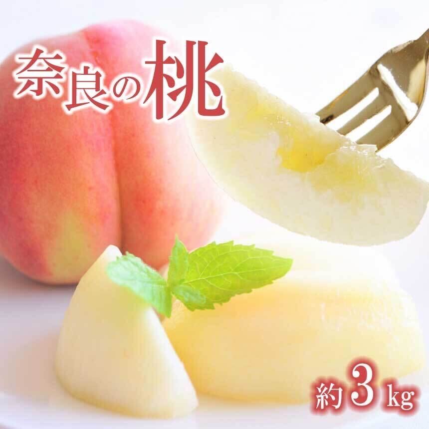 【ふるさと納税】奈良の 桃 （ 約3kg ） ? フルーツ 果物 くだもの 桃 もも モモ ピーチ 奈良県 五條市
