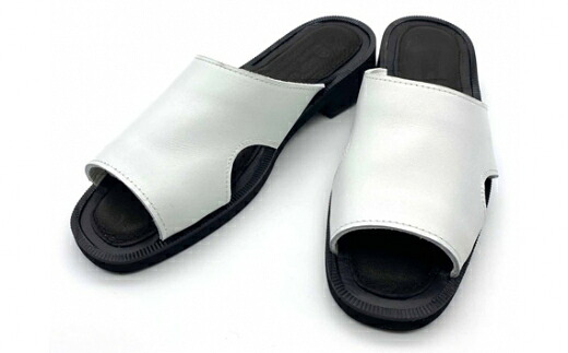 【ふるさと納税】WRAP SANDALS 白いこと×黒いこと×黒いこと 24珊 ／ マルサンフットウェアー サンダル なめし革 軽さ 奈良県 九重の天市