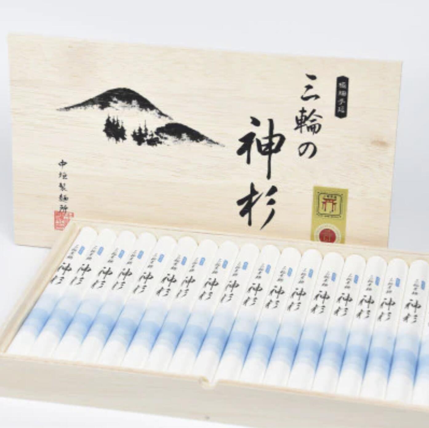 【ふるさと納税】三輪の神杉　【宵ごねづくり】５０ｇ×１８束　木箱入り