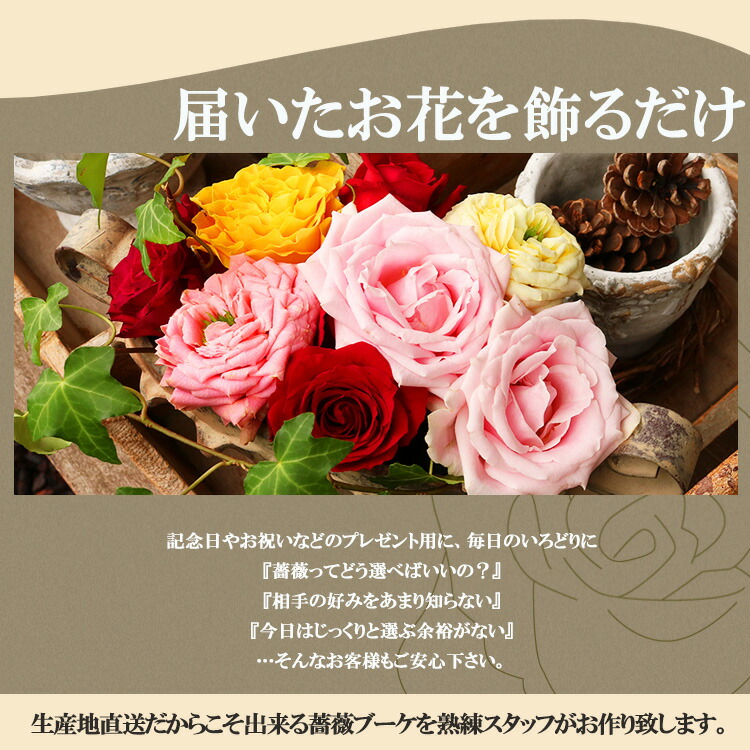 保証書付 Heguri Rose バラの花束 30本 レインボー7本 白 淡いピンク 新鮮 高品質 綺麗 平群のバラ 平群ブランド 誕生日 記念日 お祝い かわいい 珍しい 目立つ 個性的 Fucoa Cl