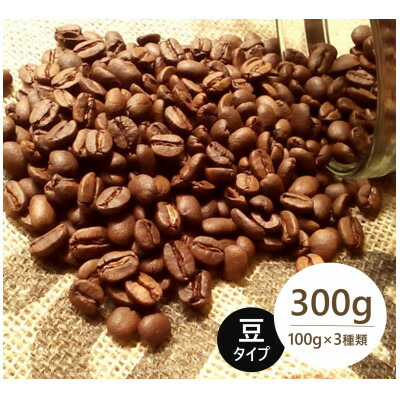 【ふるさと納税】発送当日珈琲豆焙煎!スペシャルティ珈琲豆100g×3種類(豆)【1604205】