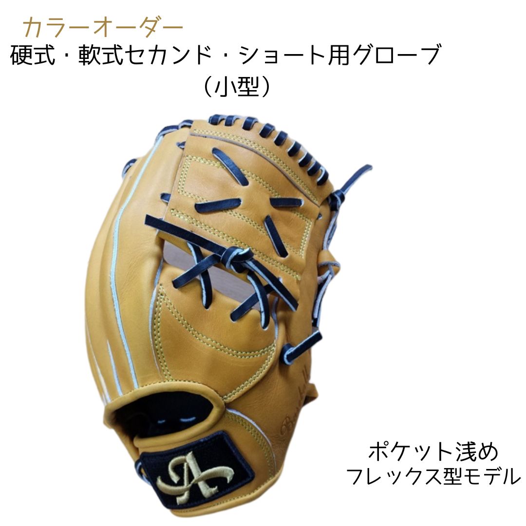 【ふるさと納税】硬式・軟式 二番め・遊撃手 用 地球儀 ベイスボール グローブ 小型 色合い 購入注文【アサダ運動競技】