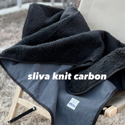 【ふるさと納税】alberton社赤外線を吸収して発熱するsliva knitわんにゃんブランケット カーボン【1683836】