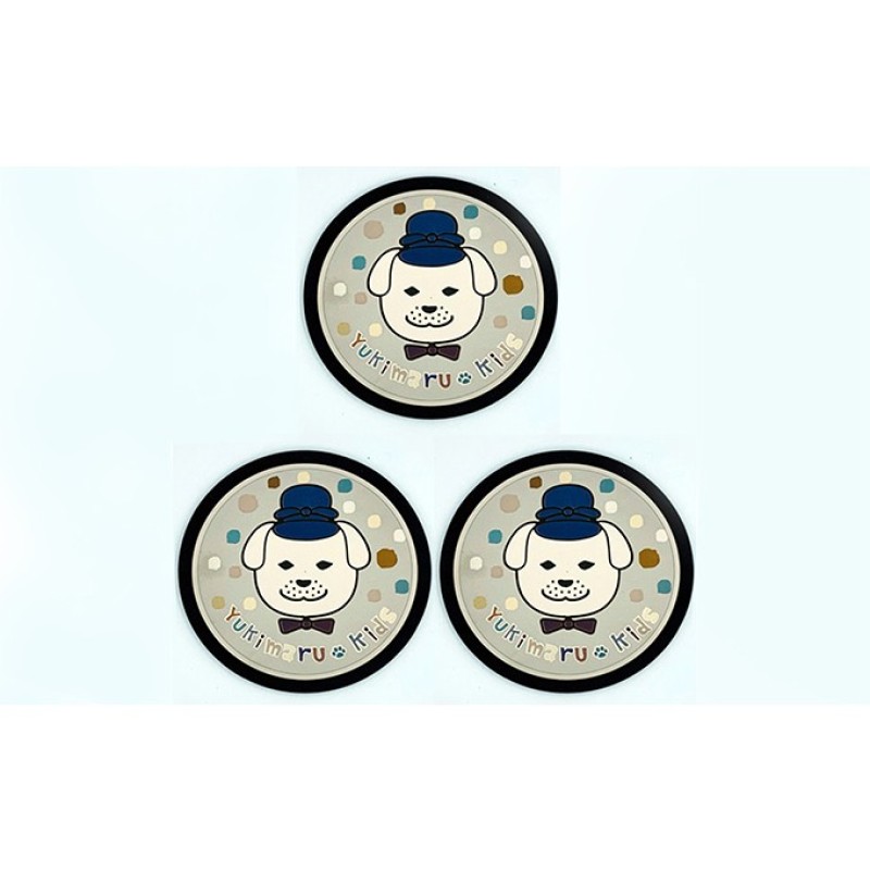 【ふるさと納税】チタン製デザインプレート『雪丸』　３枚組 雑貨 日用品 ｜奈良県王寺町