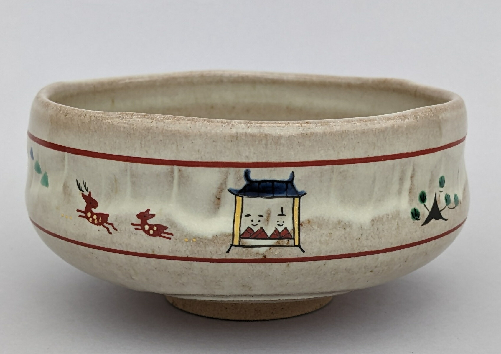 楽天市場】抹茶 茶碗 (赤膚焼) 鴻月 あかはだやき 大塩恵旦 おおしおけ