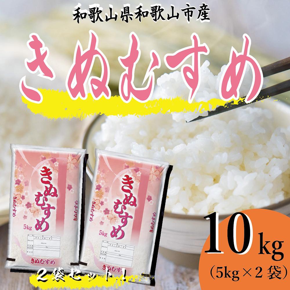 【ふるさと納税】令和7年産 和歌山県産 米 きぬむすめ 各5kg×2袋 | お米 こめ 白米 食品 人気 おすすめ 送料無料