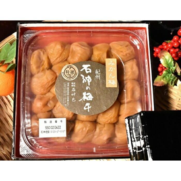 【ふるさと納税】【選べる】高級南高梅みかん梅 紀州塗箱 網代模様仕上 400g入/800g入|和歌山県和歌山市