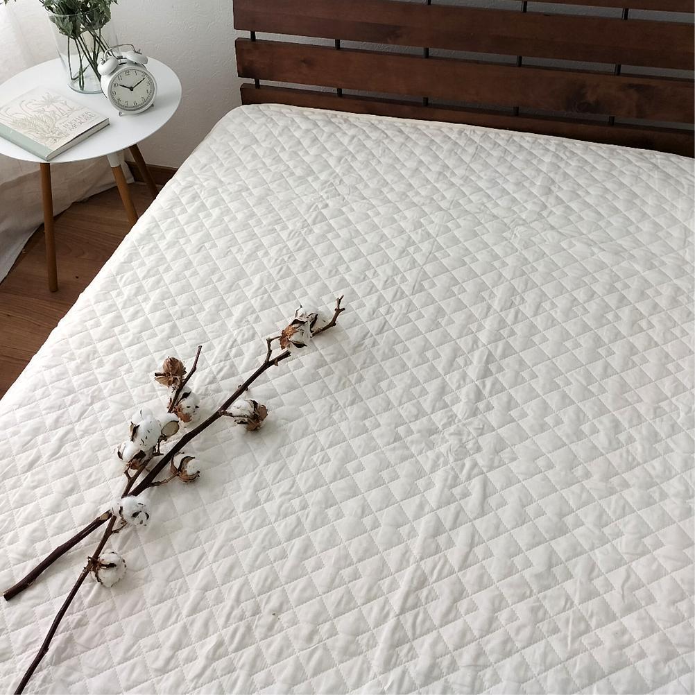 【ふるさと納税】無漂白シルクコットンガーゼ敷パッド ダブルサイズ 約140×205cm 1503D | シーツ 敷パッド 寝具 日用品 人気 おすすめ 送料無料